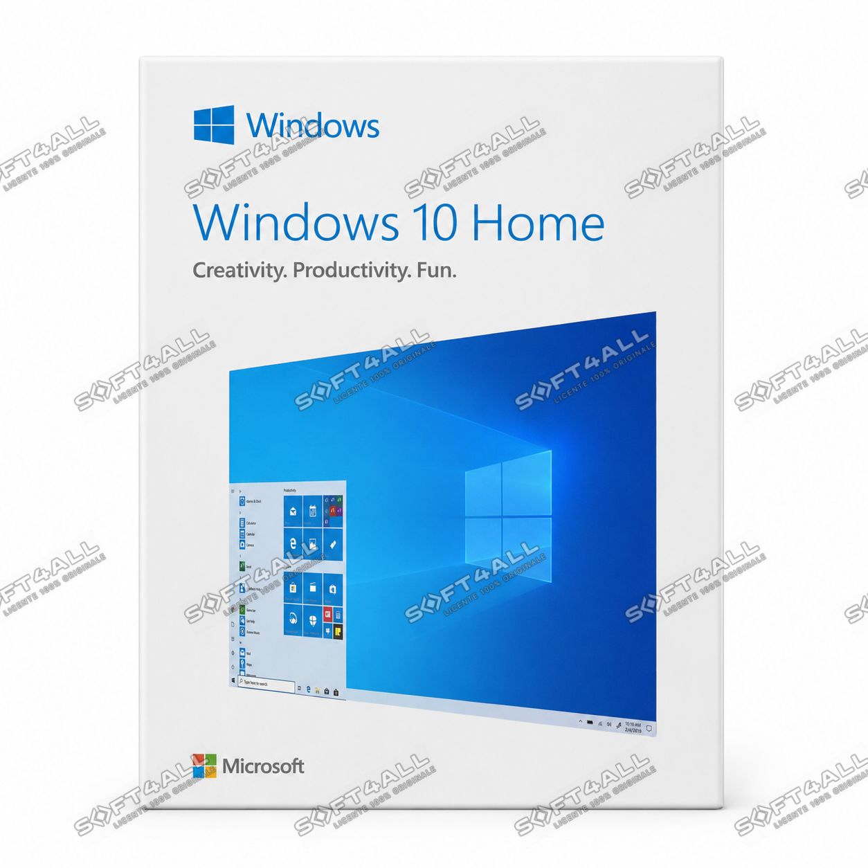 MICROSOFT Windows 10 Home, 32/64 bit, Engleza, Retail
